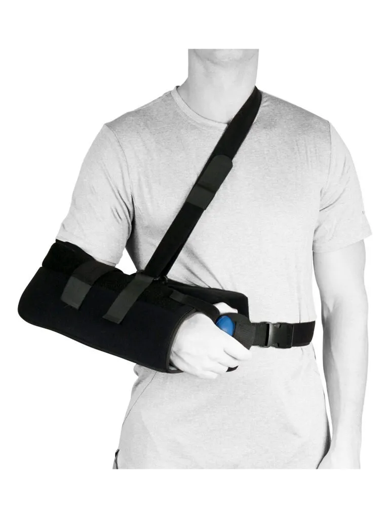 Shoulder Sling with Abduction Pillow Squeeze Ball HCPCS L3670